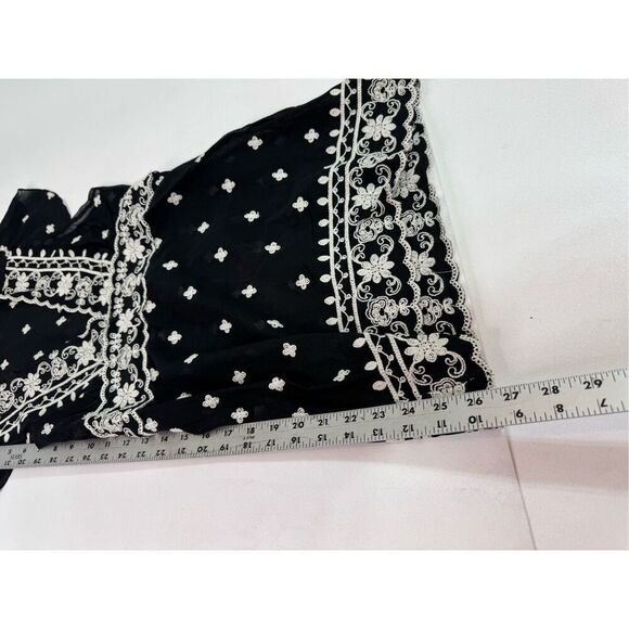 Vintage Y2k The Limited Top Womens Small Dainty Whimsy Floral Embroidered  Fairy - Picture 4 of 8